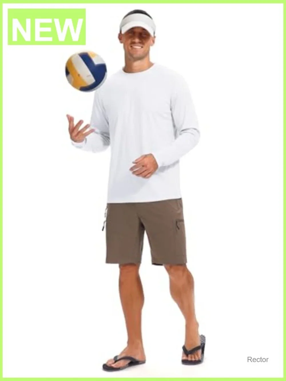 Men's UPF 50+ Long Sleeve Sun Shirt Rash Guard Quick Dry Fishing UV Protection